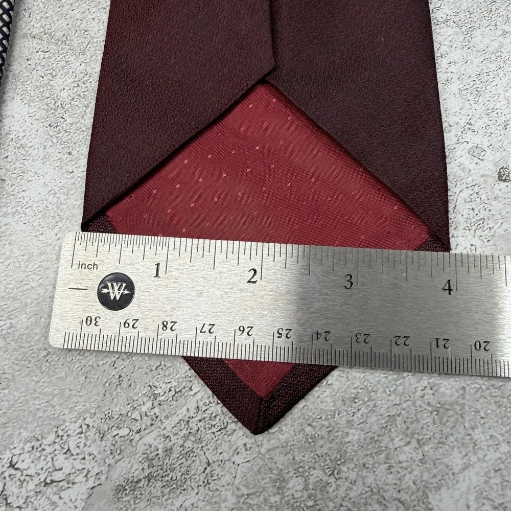 Geoffrey‎ Beene Silk Tie Mens One Size Multicolor Geometric Necktie Set Of 3